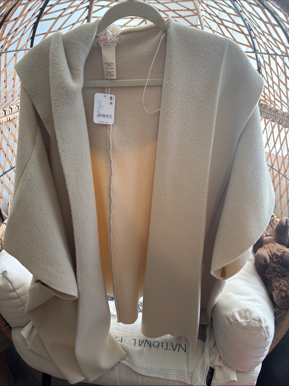 FREE PEOPLE ALL I NEED COZY PONCHO*NEW🏔️ - Picture 2 of 7
